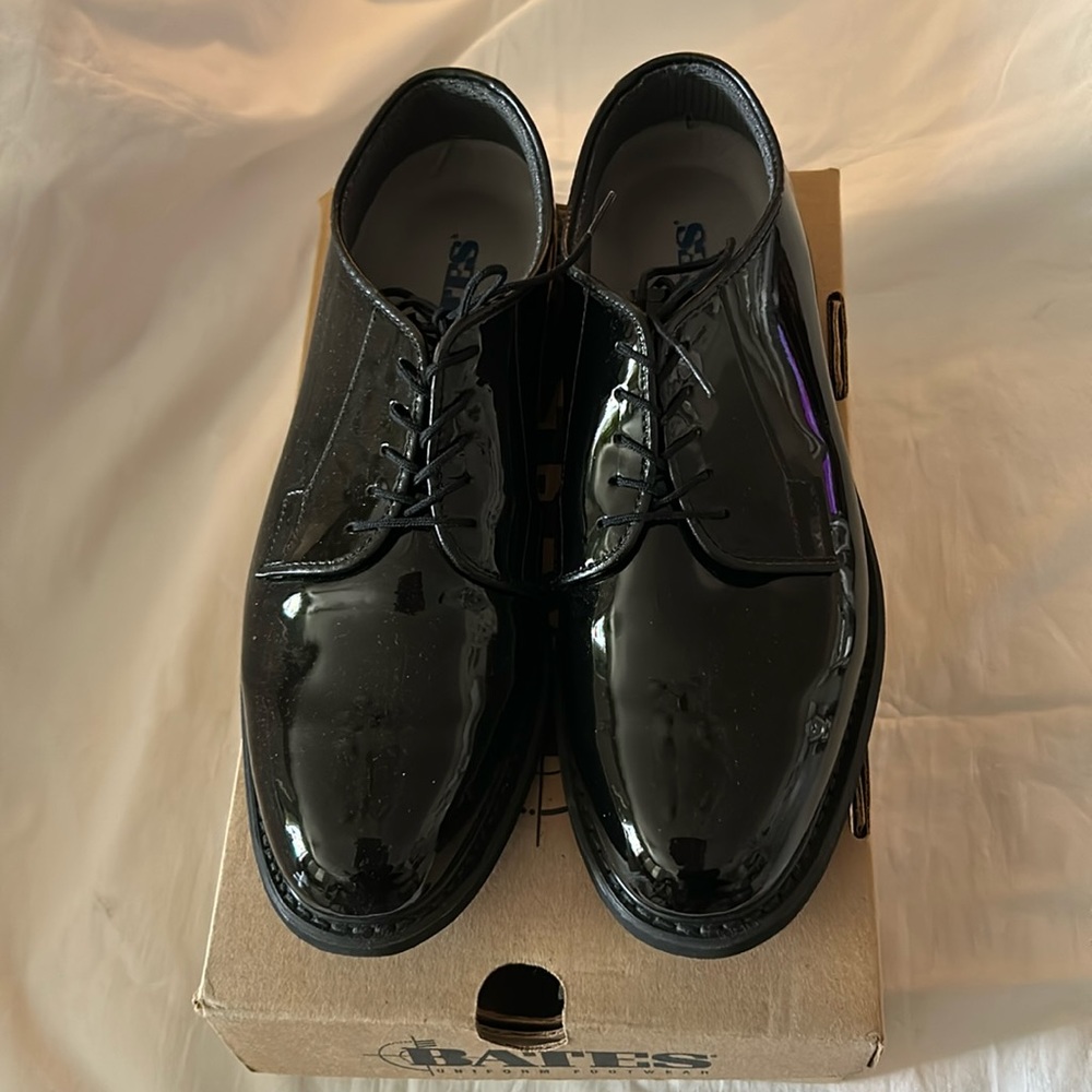 Bates Boy’s High Gloss Oxford Shoes Black Size 9C NEW (Other)